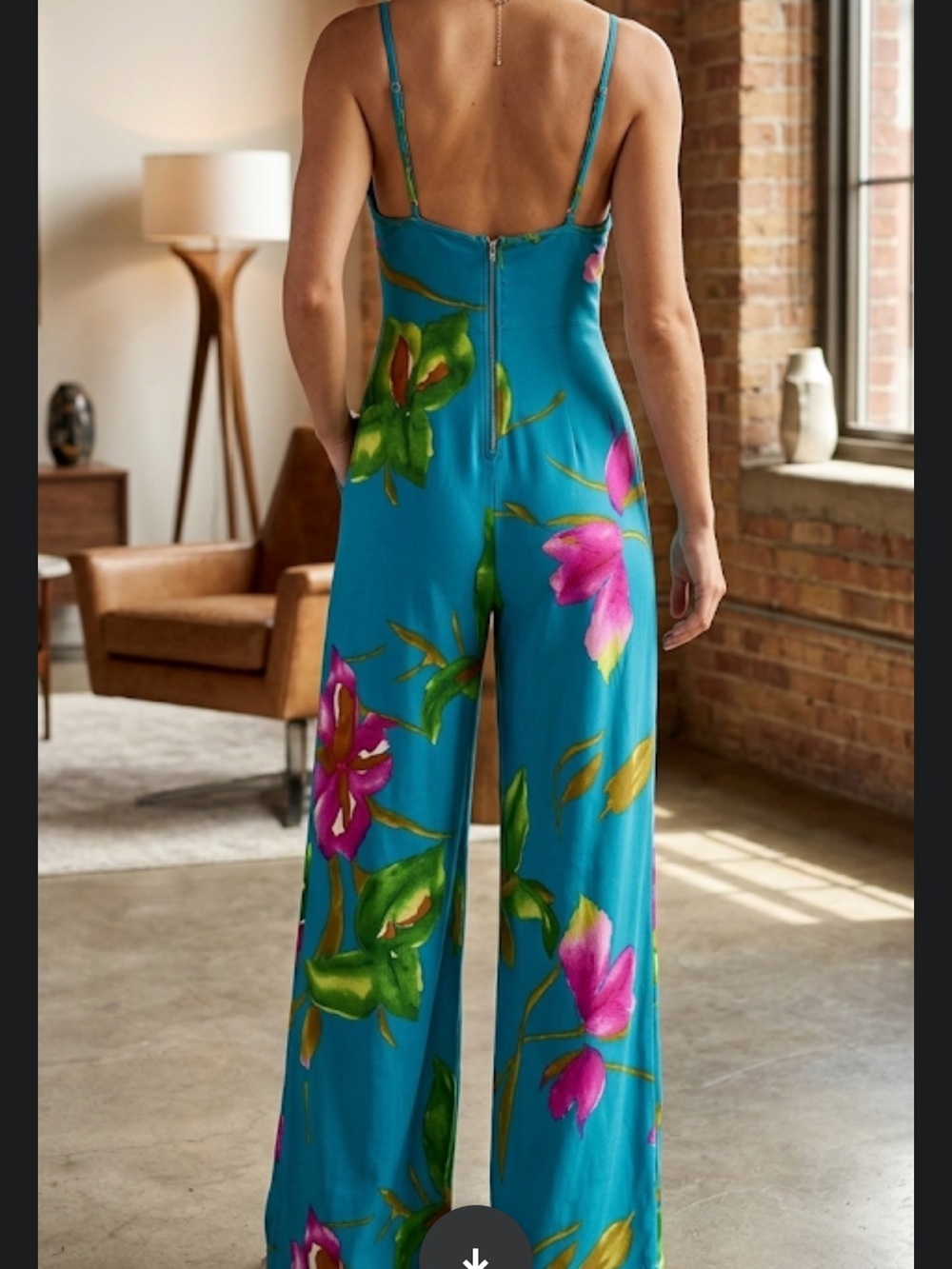 Tori Roberts Honolulu Vintage Floral Maxi Jumpsuit matching Jacket 70’s  sz 8 - Picture 3 of 13